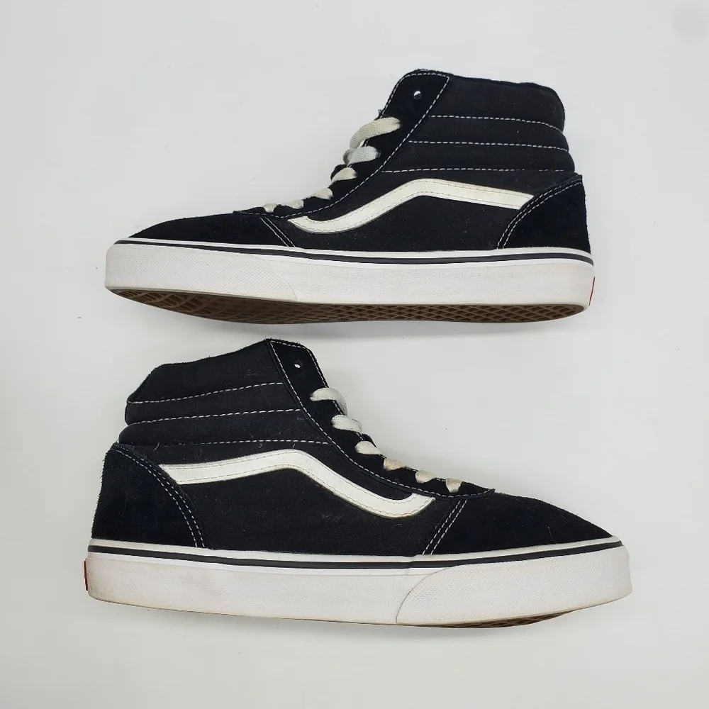 Vans Shoe Youth 7 Women 8.5 Skateboard SK8 HI Top Old Skool Platform Sneakers